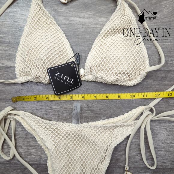 Zaful Tie Side Bikini Swimsuit Size S - Picture 5 of 7